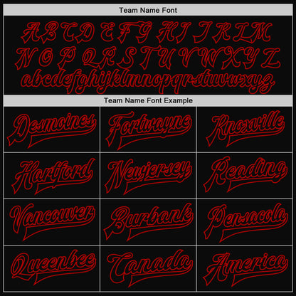 Custom White Black-Red Bomber Full-Snap Varsity Letterman Split Fashion Jacket