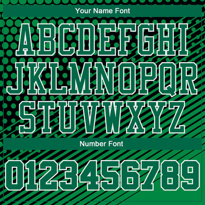 Custom Kelly Green Kelly Green-Black Round Neck Sublimation Basketball Uniform Jersey