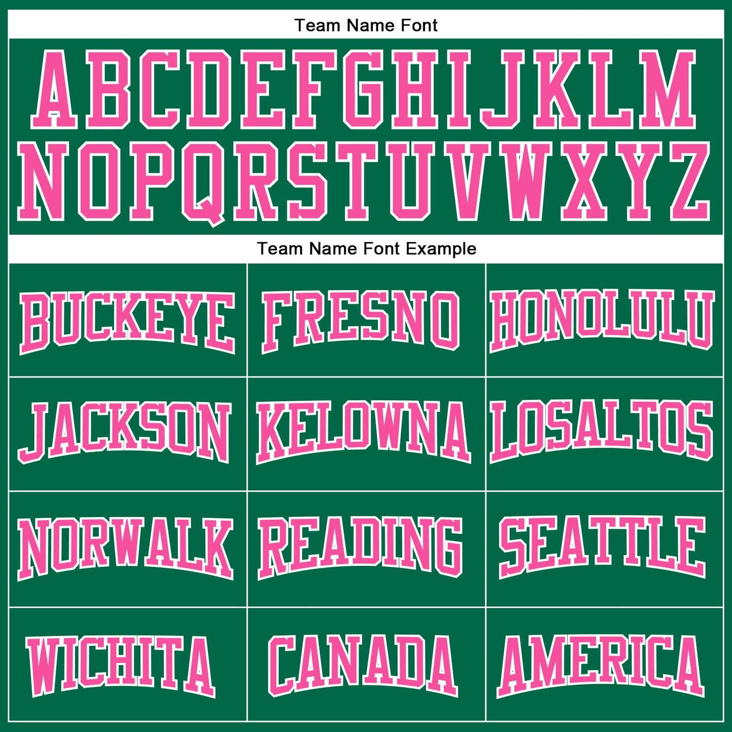 Custom Kelly Green Pink-White Authentic Football Jersey