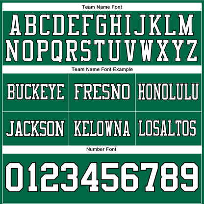 Custom Kelly Green White-Black Authentic Football Jersey