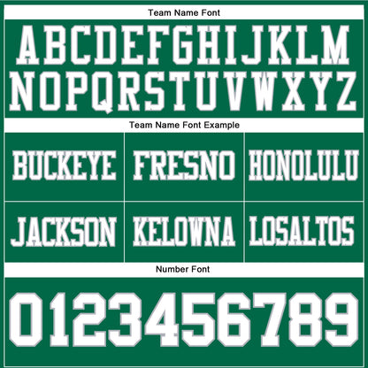 Custom Kelly Green White-Gray Authentic Football Jersey