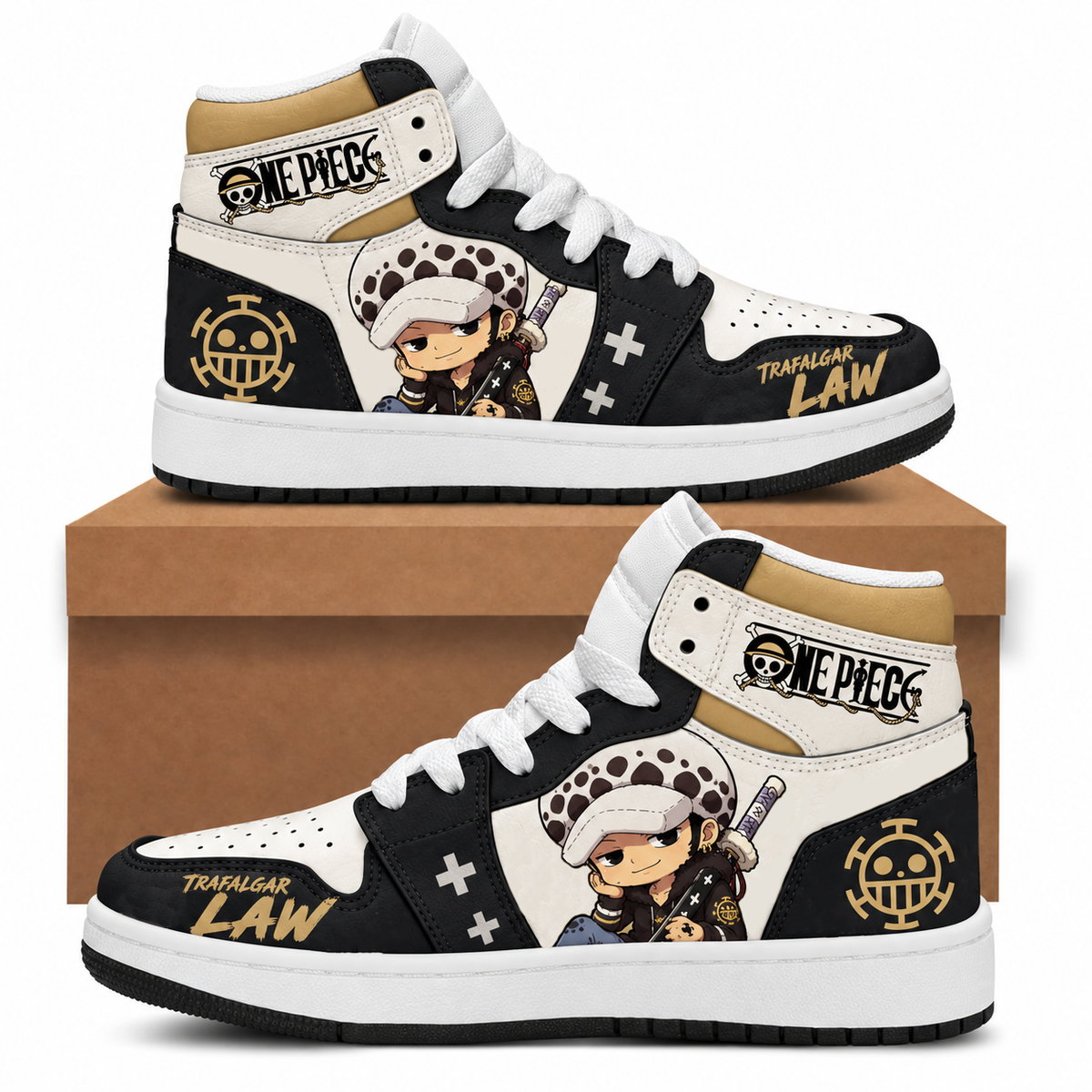 Limited Edition One Piece Squad Fan Shoes — Anime High Top Sneaker Gift