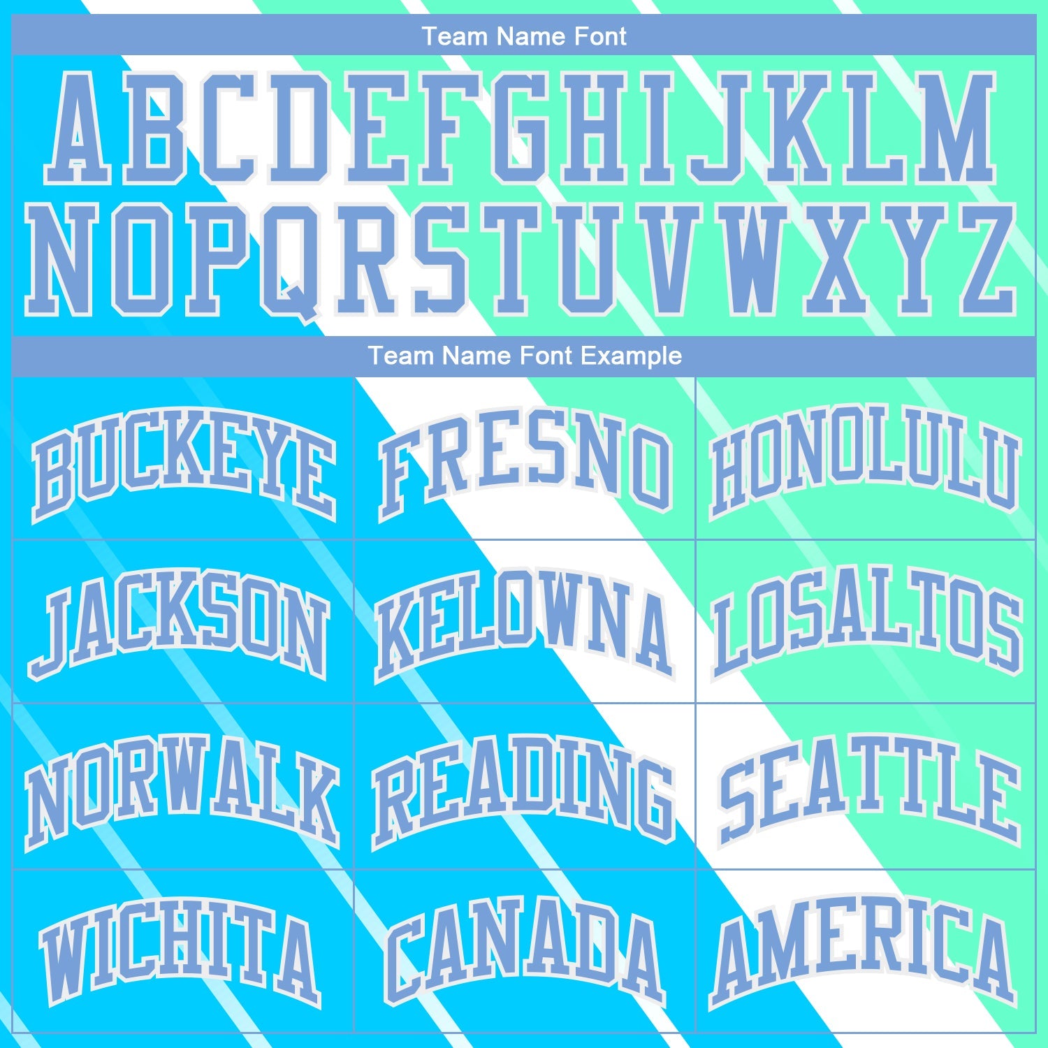 Custom Light Blue Light Blue-Green Round Neck Sublimation Basketball Uniform Jersey
