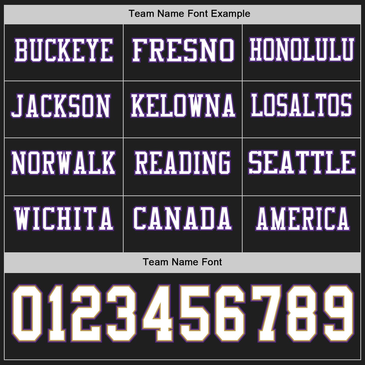 Custom Black White Old Gold-Purple Long Sleeve Authentic Football Jersey