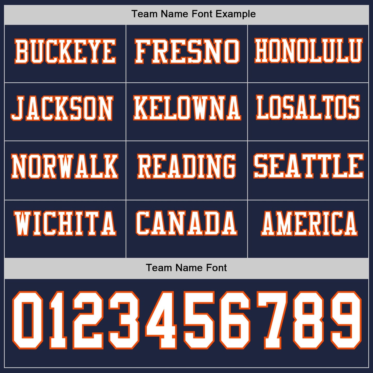 Custom Navy White-Orange Long Sleeve Authentic Football Jersey