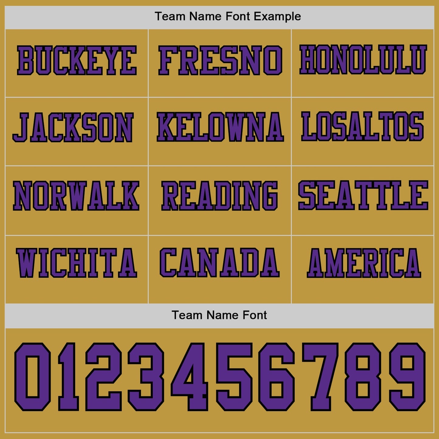 Custom Old Gold Purple-Black Long Sleeve Authentic Football Jersey