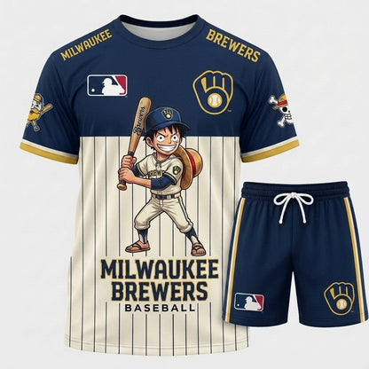 All 30 Teams Available-COMBO GIFTS FOR BASEBALL FAN | Sport Fan Set — T-Shirt + Shorts