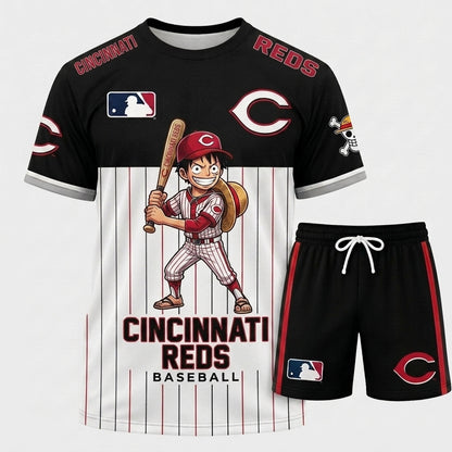 All 30 Teams Available-COMBO GIFTS FOR BASEBALL FAN | Sport Fan Set — T-Shirt + Shorts
