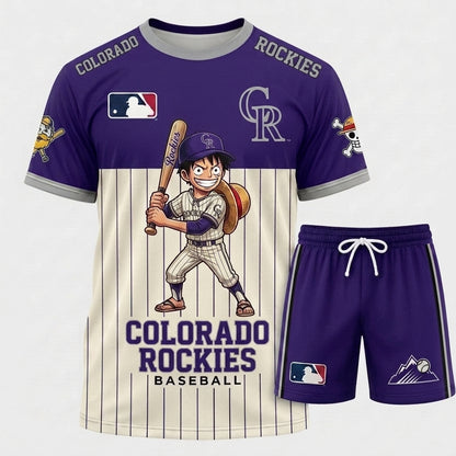 All 30 Teams Available-COMBO GIFTS FOR BASEBALL FAN | Sport Fan Set — T-Shirt + Shorts