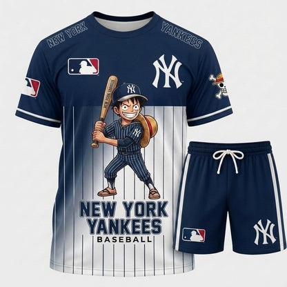 All 30 Teams Available-COMBO GIFTS FOR BASEBALL FAN | Sport Fan Set — T-Shirt + Shorts