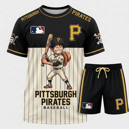 All 30 Teams Available-COMBO GIFTS FOR BASEBALL FAN | Sport Fan Set — T-Shirt + Shorts