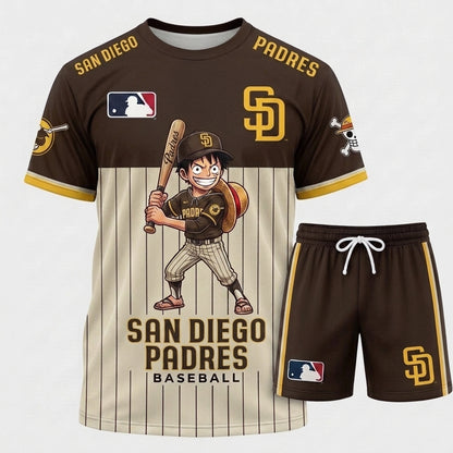 All 30 Teams Available-COMBO GIFTS FOR BASEBALL FAN | Sport Fan Set — T-Shirt + Shorts