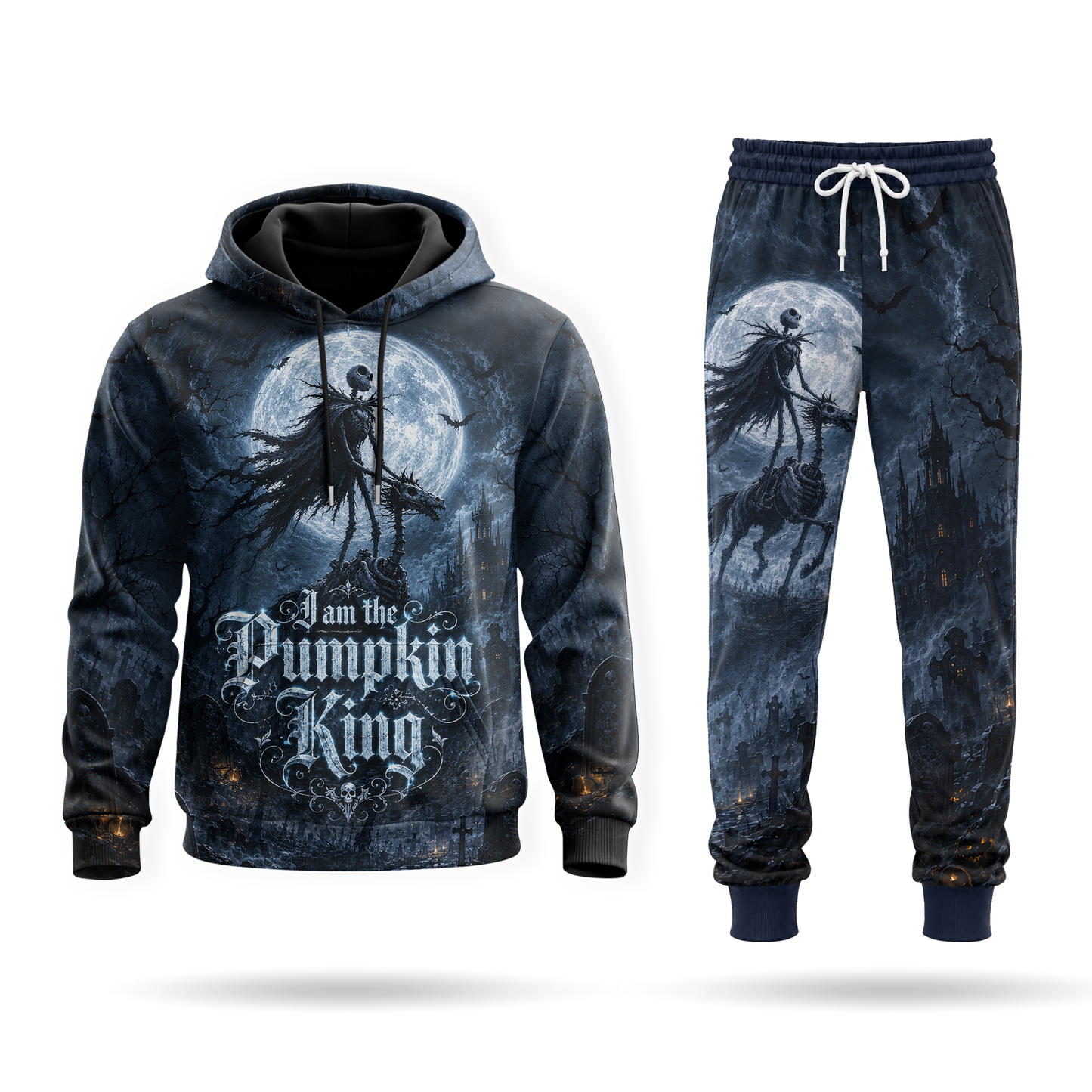 Spooky Gothic Hoodie — Moonlit Couple Design | Halloween Lover Gift