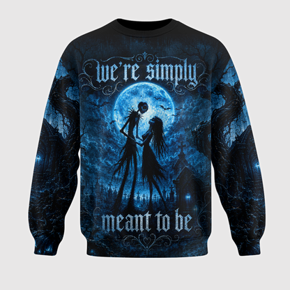 Spooky Gothic Hoodie — Moonlit Couple Design | Halloween Lover Gift