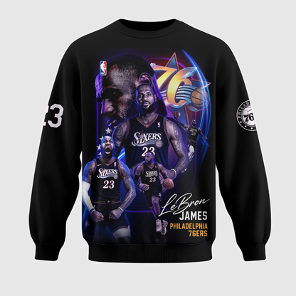 LeBron James 23 Philadelphia Basketball Fan Shirt, Hoodie, Sweatshirt & Zip Hoodie | 76ers Inspired NBA Apparel