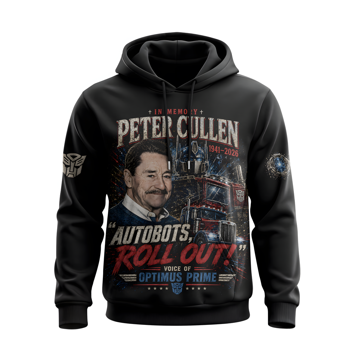 Peter Cullen Tribute Shirt — Vintage Robot Hero Voice Icon Gift
