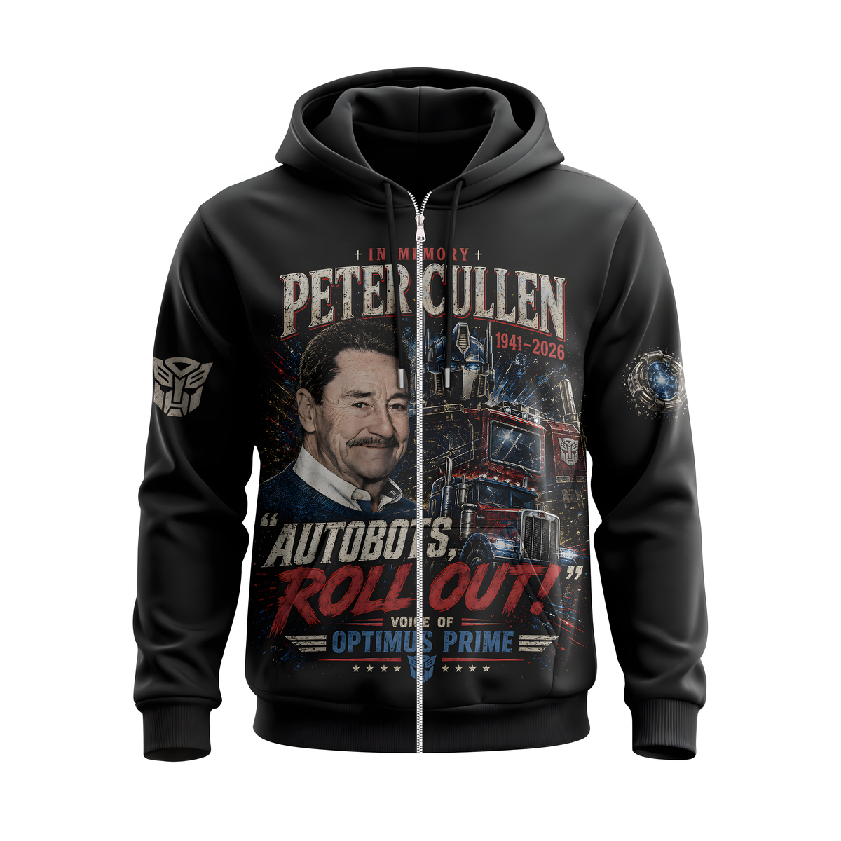 Peter Cullen Tribute Shirt — Vintage Robot Hero Voice Icon Gift