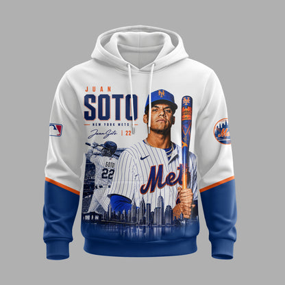 Juan Soto 22 New York Baseball Fan Shirt, Hoodie, Sweatshirt & Zip Hoodie | Mets Inspired MLB Appare - Custom Fan Apparel Image 1