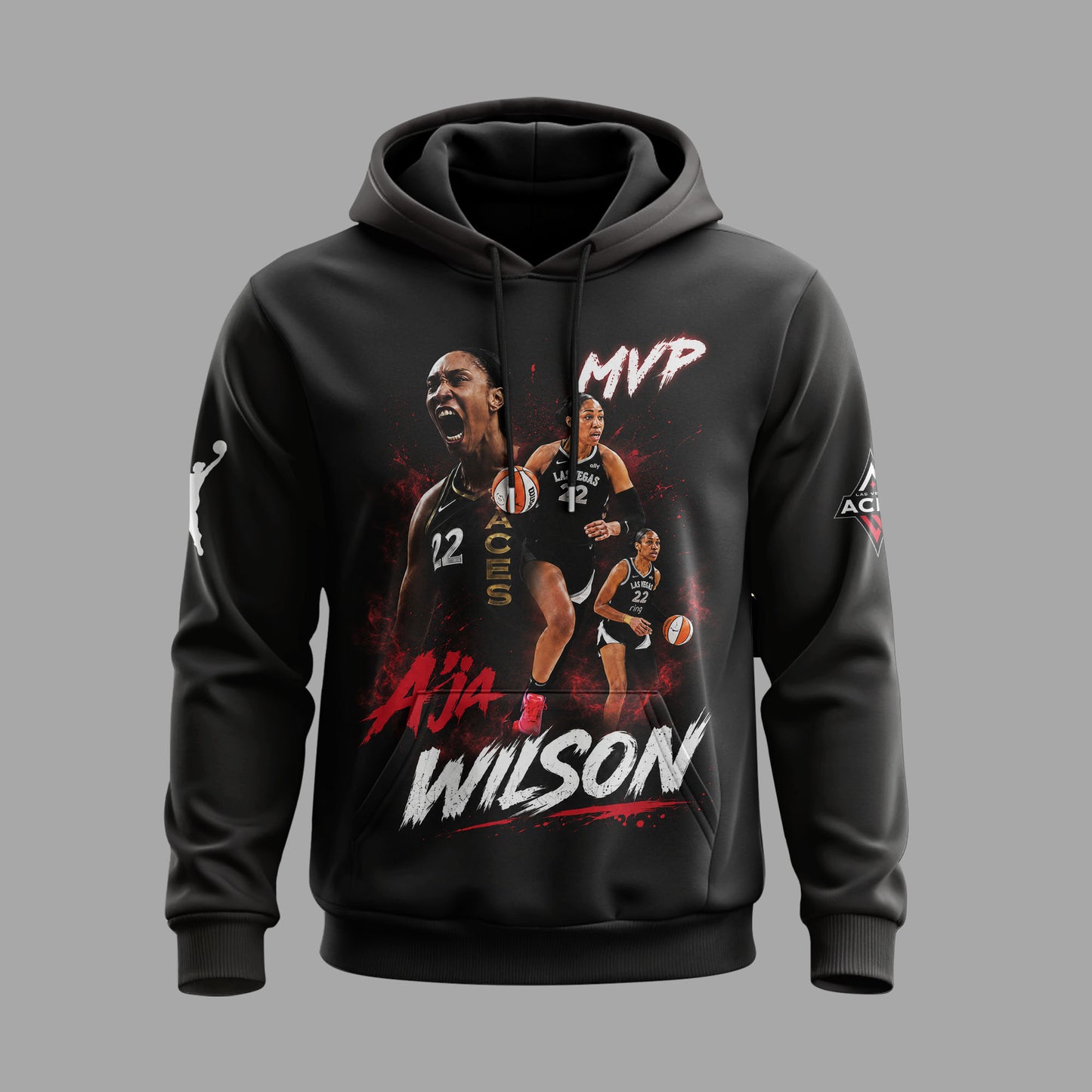 A’ja Wilson MVP Basketball Fan Shirt — Hoodie — Sweatshirt & Zip Hoodie | Las Vegas Aces Inspired WN - Custom Fan Apparel Image 5