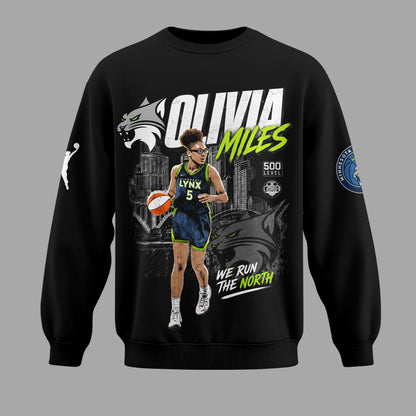 Olivia Miles Basketball Fan Shirt — Hoodie — Sweatshirt & Zip Hoodie | Minnesota Lynx Inspired WNBA  - Custom Fan Apparel Image 4