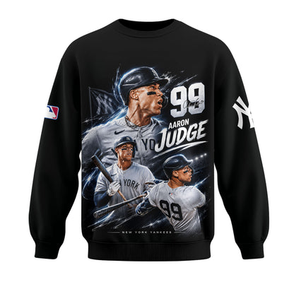 Aaron Judge 99 New York Baseball Fan Shirt, Hoodie, Sweatshirt & Zip Hoodie | Yankees Inspired MLB A - Custom Fan Apparel Image 4