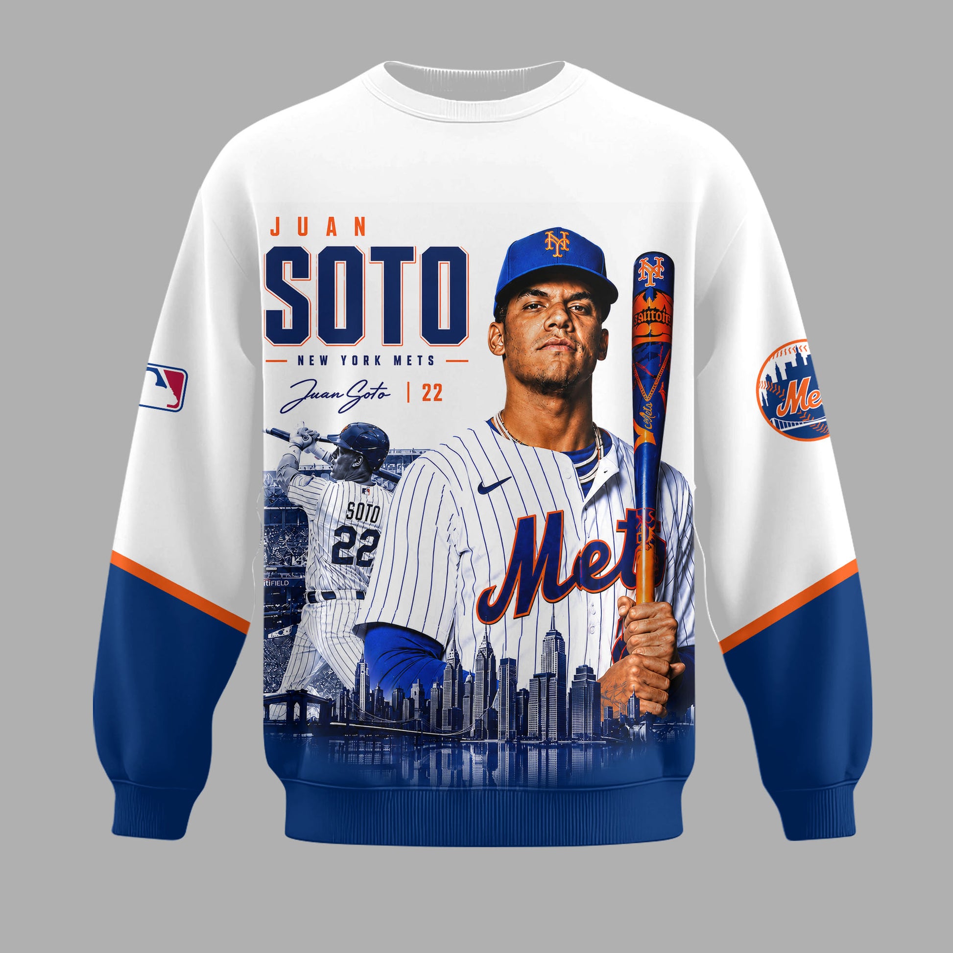 Juan Soto 22 New York Baseball Fan Shirt, Hoodie, Sweatshirt & Zip Hoodie | Mets Inspired MLB Appare - Custom Fan Apparel Image 4