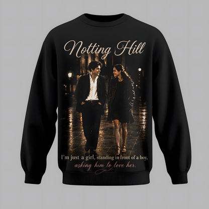 Notting Hill Romantic Movie Quote Shirt, Vintage Couple Graphic Hoodie, Love Story Sweatshirt, 90s Romance Tee, Zip Hoodie Gift