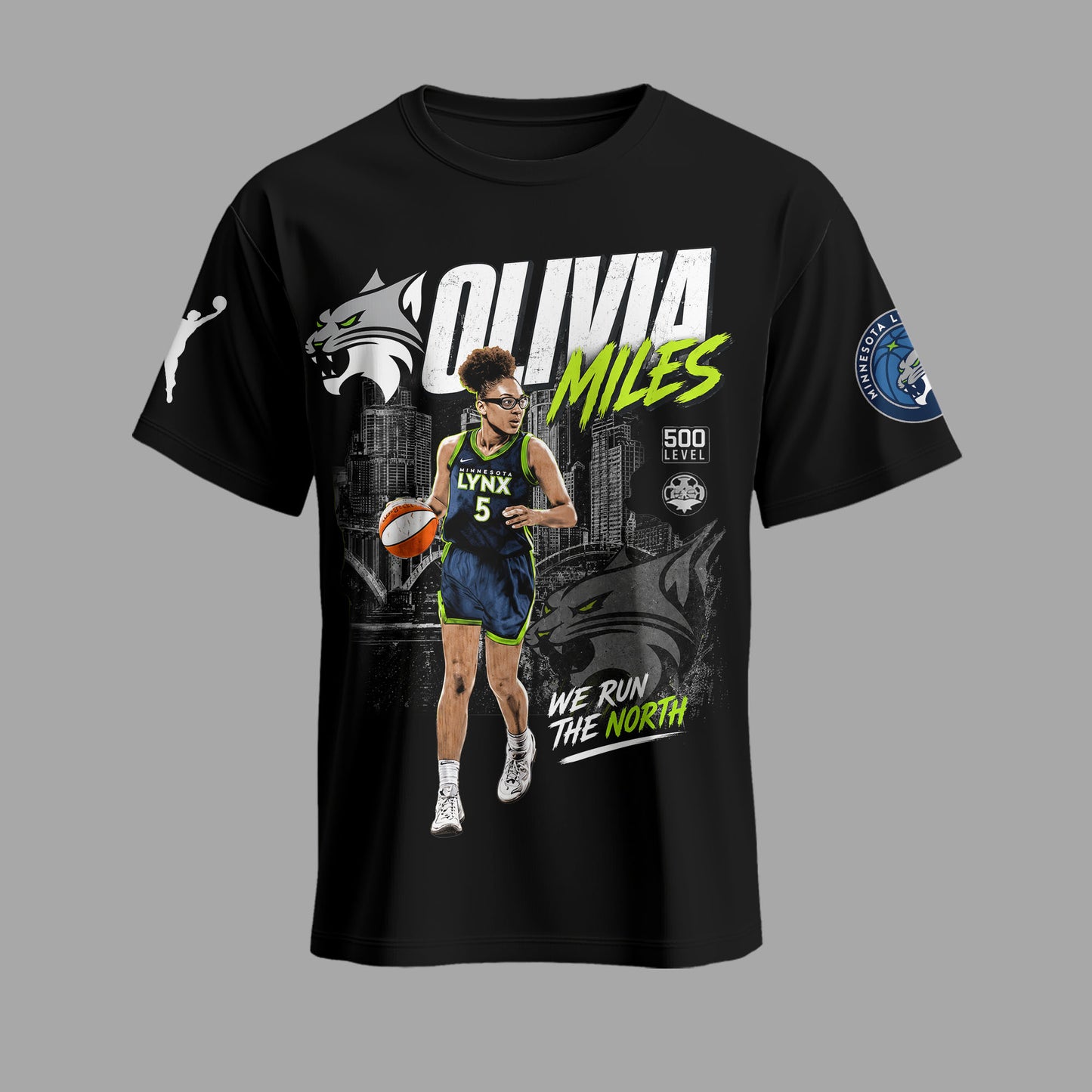 Olivia Miles Basketball Fan Shirt — Hoodie — Sweatshirt & Zip Hoodie | Minnesota Lynx Inspired WNBA  - Custom Fan Apparel Image 2
