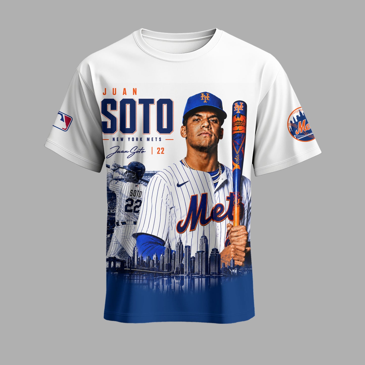 Juan Soto 22 New York Baseball Fan Shirt, Hoodie, Sweatshirt & Zip Hoodie | Mets Inspired MLB Appare - Custom Fan Apparel Image 2