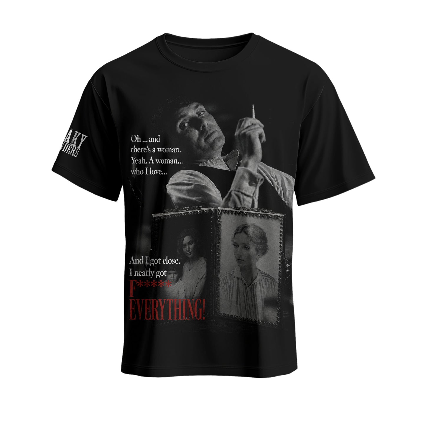 Peaky Blinders Inspired Apparel Collection — Black Quote Graphic Hoodie, Zip Hoodie, Sweatshirt & T-Shirt