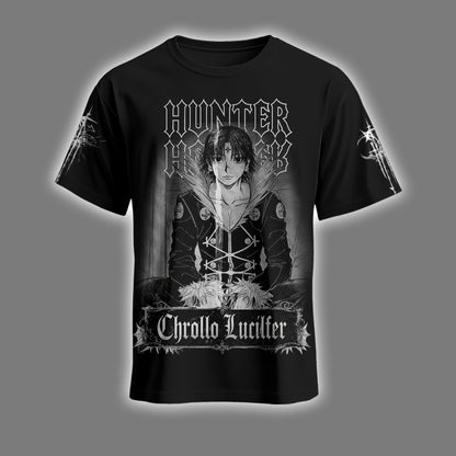 Dark Anime Hunter Graphic Shirt — Chrollo Inspired T-Shirt — Sweatshirt — Hoodie & Zip Hoodie — Goth - Custom Fan Apparel Image 1