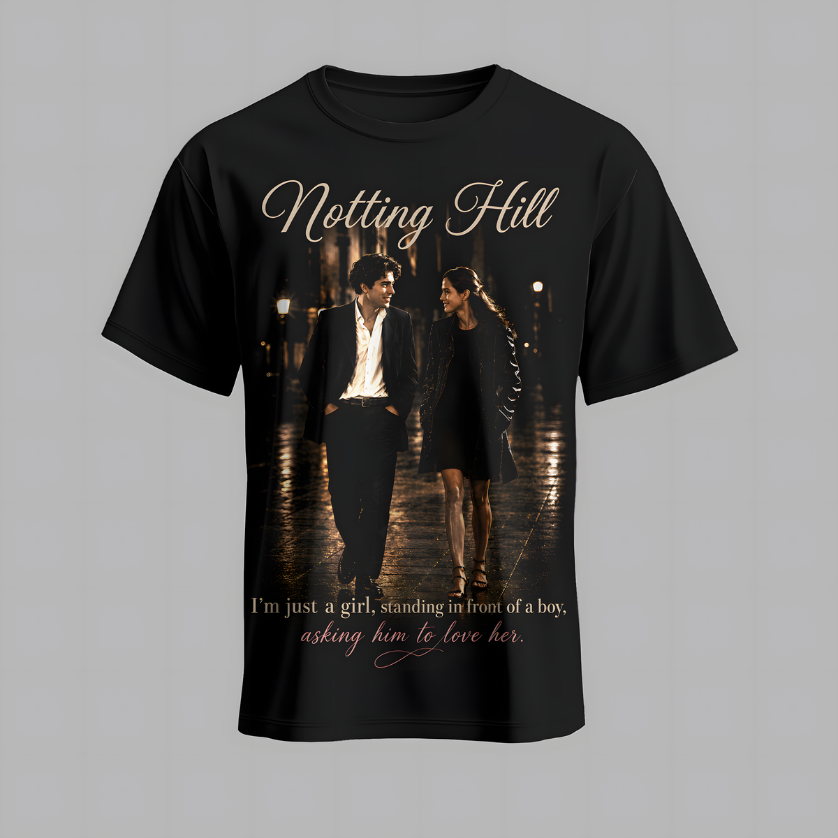 Notting Hill Romantic Movie Quote Shirt, Vintage Couple Graphic Hoodie, Love Story Sweatshirt, 90s Romance Tee, Zip Hoodie Gift