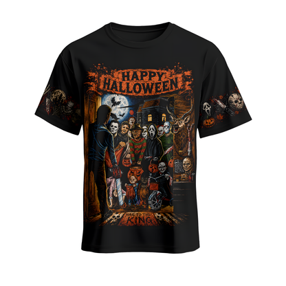 Halloween Horror Night Shirt — Vintage Scary Movie Graphic Hoodie Sweatshirt
