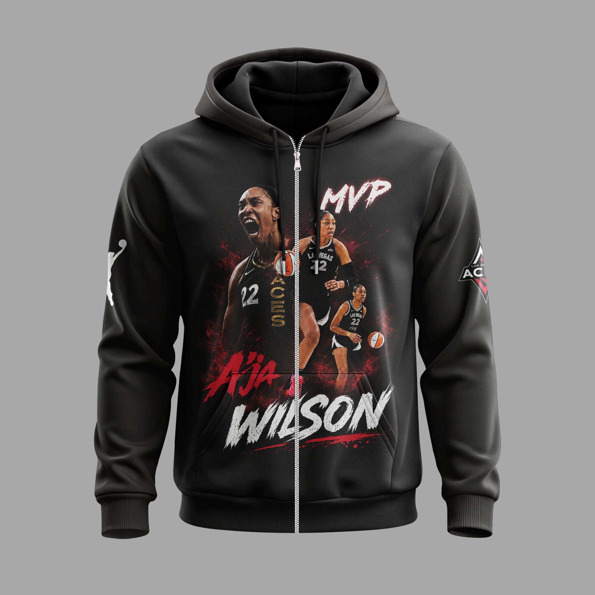 A’ja Wilson MVP Basketball Fan Shirt — Hoodie — Sweatshirt & Zip Hoodie | Las Vegas Aces Inspired WN - Custom Fan Apparel Image 1