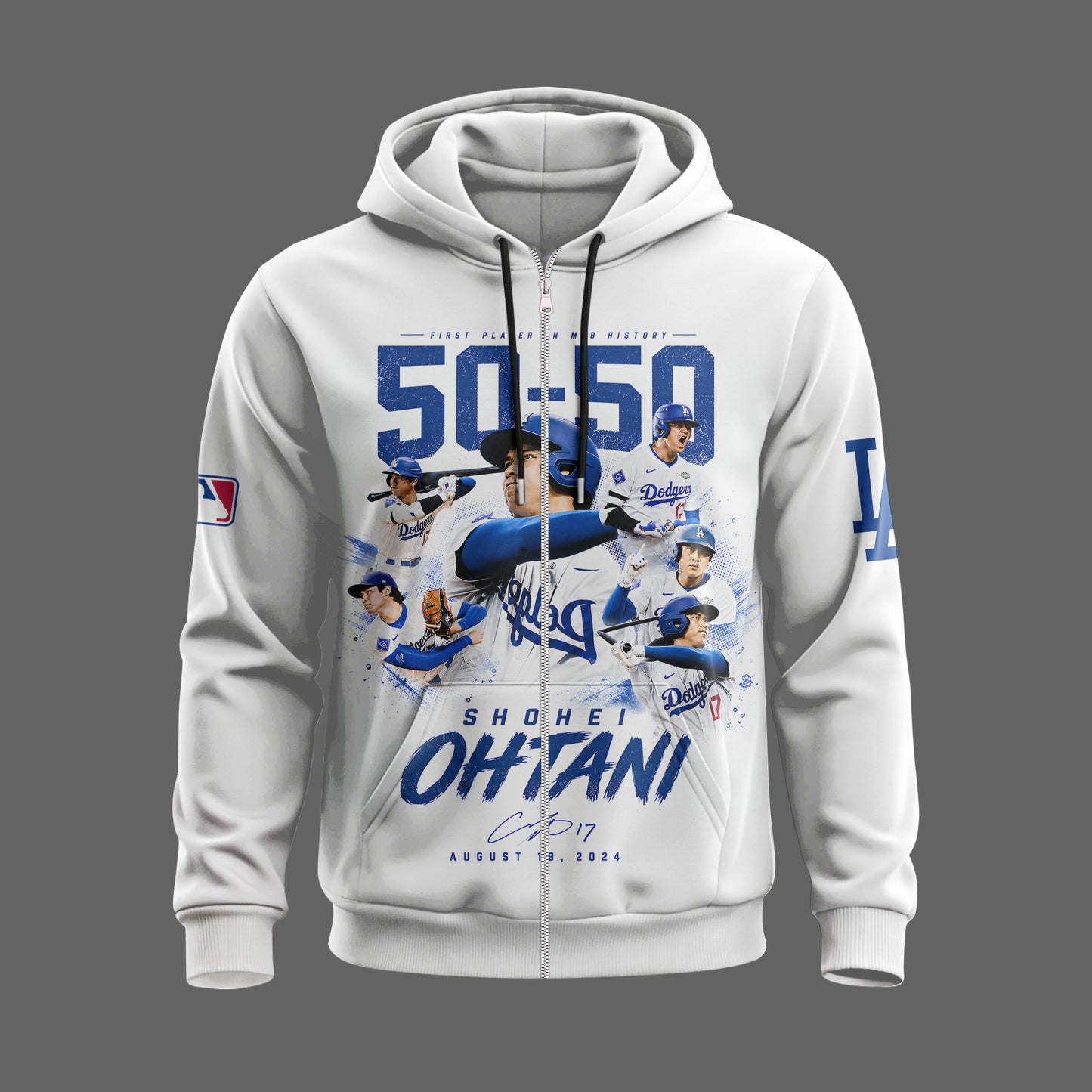 Shohei Ohtani 50-50 Los Angeles Baseball Fan Shirt, Hoodie, Sweatshirt & Zip Hoodie | Dodgers Inspir - Custom Fan Apparel Image 4