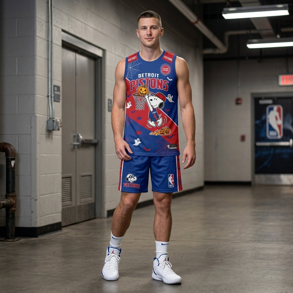 Limited Halloween Basketball Set, Cartoon Beagle Jersey + Shorts | 30 Teams