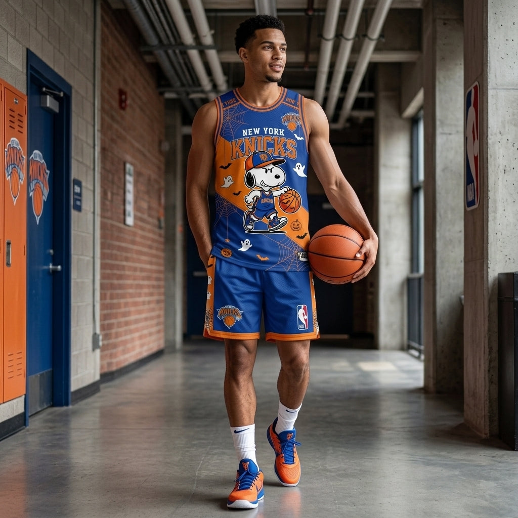 Limited Halloween Basketball Set, Cartoon Beagle Jersey + Shorts | 30 Teams
