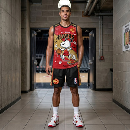 Limited Halloween Basketball Set, Cartoon Beagle Jersey + Shorts | 30 Teams