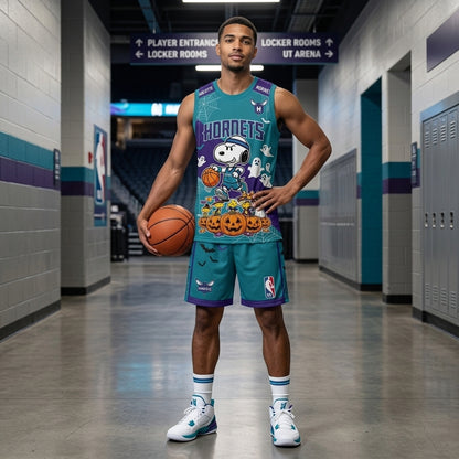 Limited Halloween Basketball Set, Cartoon Beagle Jersey + Shorts | 30 Teams