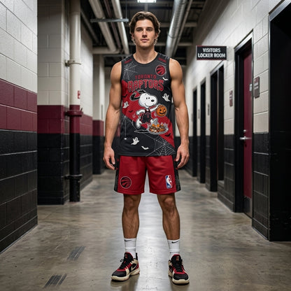 Limited Halloween Basketball Set, Cartoon Beagle Jersey + Shorts | 30 Teams