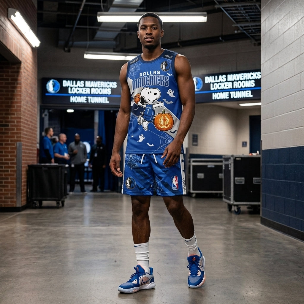 Limited Halloween Basketball Set, Cartoon Beagle Jersey + Shorts | 30 Teams