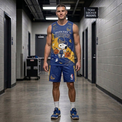 Limited Halloween Basketball Set, Cartoon Beagle Jersey + Shorts | 30 Teams