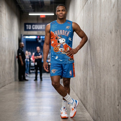 Limited Halloween Basketball Set, Cartoon Beagle Jersey + Shorts | 30 Teams