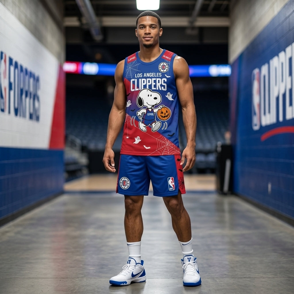 Limited Halloween Basketball Set, Cartoon Beagle Jersey + Shorts | 30 Teams