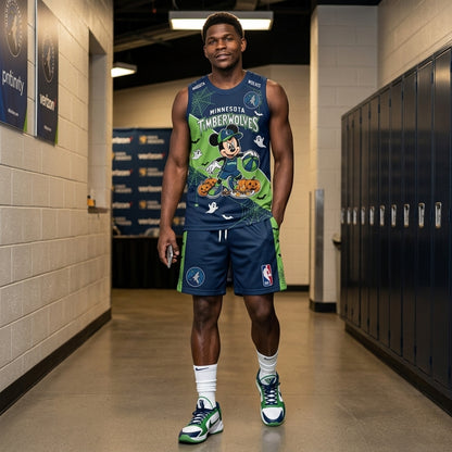 Limited Halloween Fan Set, Cartoon Mouse Basketball Jersey + Shorts | 30 Teams