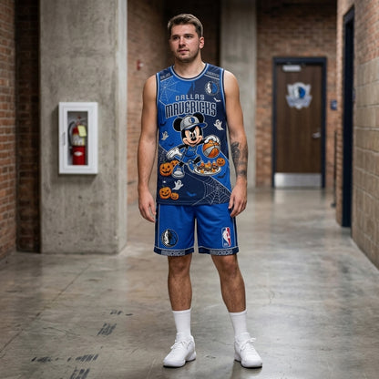 Limited Halloween Fan Set, Cartoon Mouse Basketball Jersey + Shorts | 30 Teams