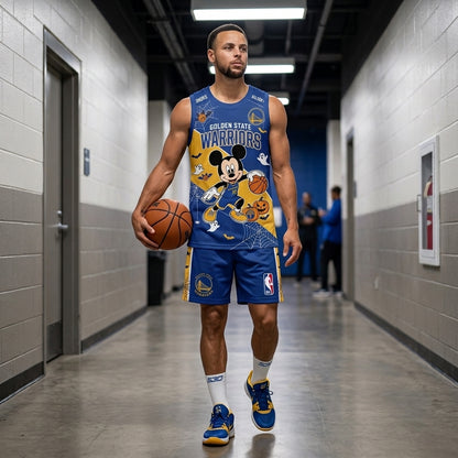 Limited Halloween Fan Set, Cartoon Mouse Basketball Jersey + Shorts | 30 Teams