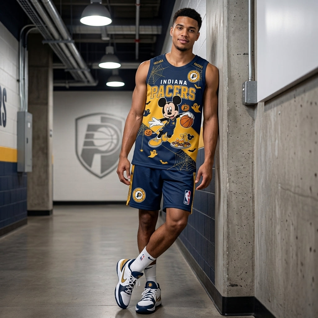 Limited Halloween Fan Set, Cartoon Mouse Basketball Jersey + Shorts | 30 Teams