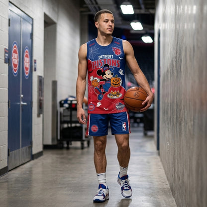Limited Halloween Fan Set, Cartoon Mouse Basketball Jersey + Shorts | 30 Teams