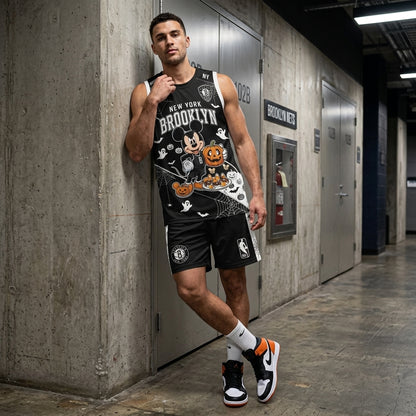 Limited Halloween Fan Set, Cartoon Mouse Basketball Jersey + Shorts | 30 Teams